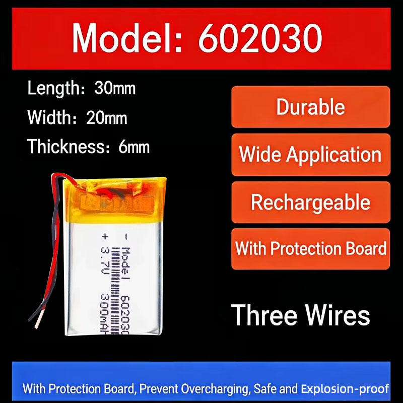 3.7V 300mAh 602030 Lithium Bat - Smart Watch review and price