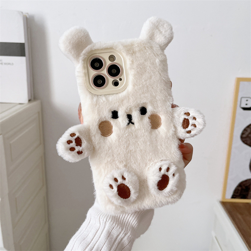 Korean 3D Cartoon Bear Fluffy  - Usb Charger review and price