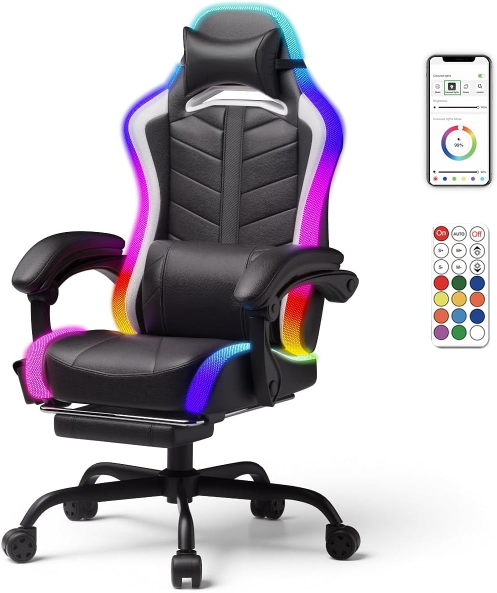 Gaming Chair Premium PU Leathe - Bluetooth Speaker review and price