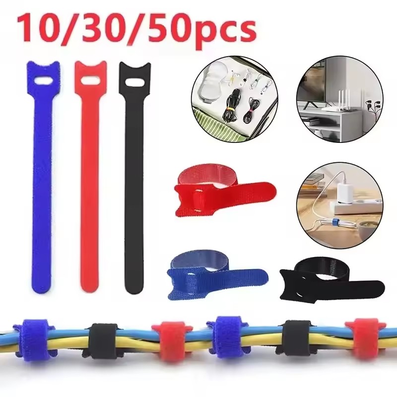 10/30/50Pcs Reusable Hook And  - Cable Organizer review and price