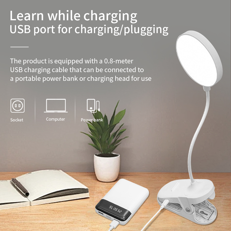 LED Clip Desk Lamp 360° Flexib - Phone Holder review and price